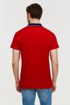 Red-n-Rock's 65M-RR-497/3 - Красная мужская футболка поло