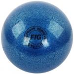 Мяч для худ. гимнастики (15 см, 280 гр)  синий металлик GC 02