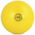 Мяч для худ. гимнастики (19 см, 400 гр)  жёлтый GC 01