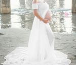 Платье с коротким рукавом для беременных K9172