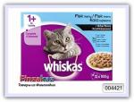 Влажный корм рыбное ассорти 4 вкуса в желе Whiskas 12x100 г