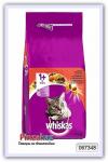 Сухой корм для взрослых кошек с говядиной Whiskas 1,75 кг