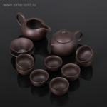 Набор для чайной церемонии "Красная глина", 11 предметов: чайник 220 мл, 8 пиал 50 мл, чахай