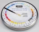 Краски акварель "PEBEO"   набор Aquarelle Fine в металлической коробке с кистью   300078   24 цв.