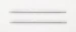 10427 Knit Pro Спицы съемные 'Nova Metal' 5,5 мм для длины тросика 20 см, никелированная латунь, серебристый, 2 шт.