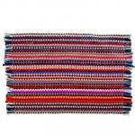 Коврик плетеный эконом, полиэстер, 35х55см, разноцветный