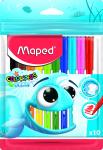 ФЛОМАСТЕРЫ MAPED COLOR'PEPS OCEAN  СУПЕР СМЫВАЕМЫЕ,10 ШТ,ПОДВЕС