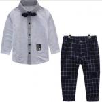 Костюм для мальчика: рубашка и брюки на подтяжках F0845