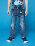 Брюки джинсовые детские для мальчиков Fins синий 0911107013