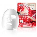 [3W CLINIC] Набор/Тканевая маска для лица ГРАНАТ Fresh Pomegranate Mask Sheet, 10 шт