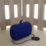 См. описание. Вечерняя каркасная сумочка Milly_Lorens из мягкой эко-кожи элегантного синего цвета.