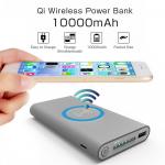 Внешний аккумулятор Power Bank Wireless charging for QI 10000 mah