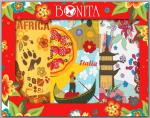 Подарочный набор "Bonita" из 3-х разнофактурных полотенец, коллекция "Путешествие"