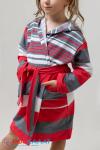 Детский махровый халат с капюшоном МО-204 (2)