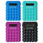 CLIP STUDIO Калькулятор 8-разр. с мягким силиконовым корп, 7,4х9,7см, пластик, 4 цв
