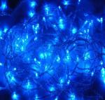 Ecola гирлянда-нить 100 LED синяя, 6 м, 8 реж., прозр.провод с вилкой 220V IP20 N2YB06ELC
