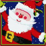 Алмазная мозаика BF 636 Весёлый Дед Мороз 20*20