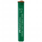 Грифели для механических карандашей Faber-Castell "Polymer", 12шт., 0,5мм, 2B, 521502