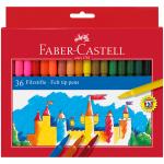 Фломастеры Faber-Castell, 36цв., смываемые, картон, европодвес, 554236