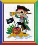 Набор для вышивания для начинающих Храбрый пират