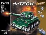 **Конструктор Cada Technics, Танк Tiger 1, 313 деталей, пульт управления - C51018W