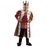 Детский карнавальный костюм «Король», (бархат, парча), размер 30, рост 116 см