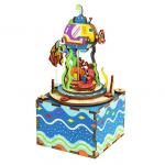 **Деревянный 3D конструктор - музыкальная шкатулка Robotime "Под водой"