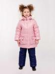 Комплект для девочки дошкольного возраста, утепленный на меховой подстежке - зима