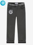 BWB000051 брюки для мальчиков утепленные, темно-серый