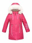 Куртка для девочки младшего шк. возраста, утепленная, на притачном меху - зима
