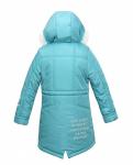 Куртка для девочки младшего шк. возраста, утепленная, на притачном меху - зима