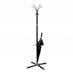 Вешалка-стойка Классикс-ТМ3, 1,85 м, крестовина 70*70см, 5 крючков+место для зонтов, металл, черная