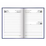 Ежедневник датированный 2020 А5, твердая обложка бумвинил, синий, 145*215мм, BRAUBERG, 110907