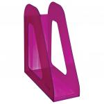 Лоток вертикальный для бумаг СТАММ "Фаворит" (235х240 мм), ширина 90 мм, тониров. фиолетовый, ЛТ709