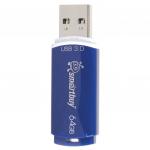 Флэш-диск 64GB SMARTBUY Crown USB 3.0, синий, SB64GBCRW-Bl