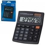 Калькулятор настольный CITIZEN SDC-805BN, МАЛЫЙ (124x102мм), 8 разрядов, двойное питание
