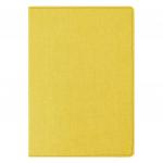 Бизнес-блокнот BRAUBERG Tweed, А5 148x213мм., под ткань, линия, 128л., желтый, 110967
