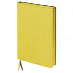 Бизнес-блокнот BRAUBERG Tweed, А5 148x213мм., под ткань, линия, 128л., желтый, 110967