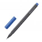 Ручка капиллярная FABER-CASTELL "Grip Finepen", СИНЯЯ, трехгранная, корпус черный, 0,4мм, 151651
