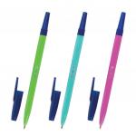Ручка шариковая STAFF Neon, корпус неоновый ассорти, узел 1мм, линия 0,7мм, синяя, 142963