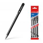 Ручка гелевая ErichKrause® G-Soft, цвет чернил черный (в пакете по 4 шт.)