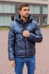 Мужская зимняя куртка 92520-2 темно-синяя