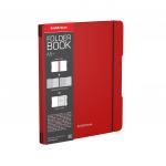Тетрадь общая ученическая в съемной пластиковой обложке ErichKrause® FolderBook, красный, А5+, 2x48 листов, клетка