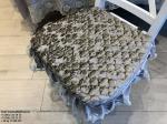 Сидушка подушка на стул с кружевом 1050-16