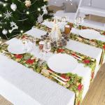 Дорожка на стол "Рождественский венок", 40*140 см                             (s-104403)