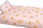 КПБ поплин детский "Сонное царство", розовый (Новорожденный)                             (al-101160)