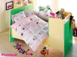 Комплект постельного белья Altinbasak SEVIMLI (Новорожденный), розовый                             (kr-261-6-CHAR002)