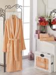 Набор из женского халата и полотенец DO&CO GOLD, оранжевый                             (mt-200260-gr)