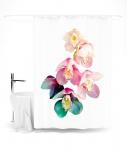 Штора для ванной "Разноцветная орхидея", 145*180 см                             (s-104178)