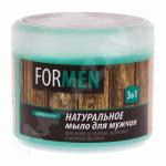 Ф-40 Натуральное мыло для мужчин для ухода за кожей, волосами и мягкого бритья 3 в 1 450г